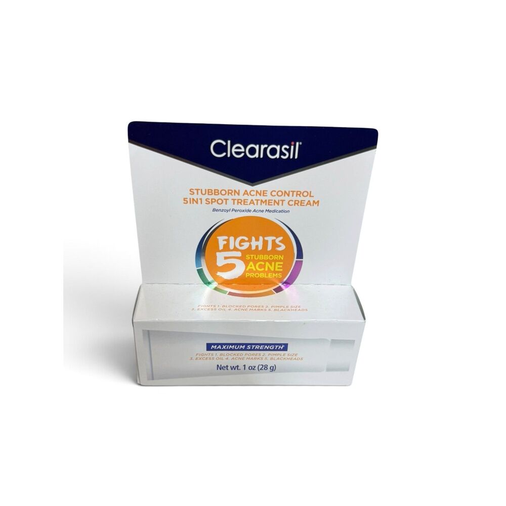 1 x Clearasil Stubborn Acne Control 5in1 Spot Treatment Cream EX 7/25